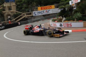 © Octane Photographic Ltd. 2012. F1 Monte Carlo - Practice 2. Thursday 24th May 2012. Jean-Eric Vergne - Toro Rosso. Digital Ref : 0352cb7d8045