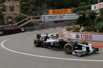 © Octane Photographic Ltd. 2012. F1 Monte Carlo - Practice 2. Thursday 24th May 2012. Bruno Senna - Williams. Digital Ref : 0352cb7d8069