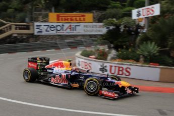 © Octane Photographic Ltd. 2012. F1 Monte Carlo - Practice 2. Thursday 24th May 2012. Mark Webber - Red Bull. Digital Ref : 0352cb7d8079