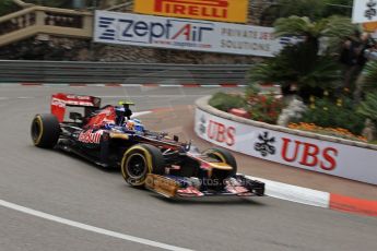 © Octane Photographic Ltd. 2012. F1 Monte Carlo - Practice 2. Thursday 24th May 2012. Jean-Eric Vergne - Toro Rosso. Digital Ref : 0352cb7d8111