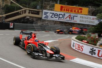 © Octane Photographic Ltd. 2012. F1 Monte Carlo - Practice 2. Thursday 24th May 2012. Timo Glock - Marussia. Digital Ref : 0352cb7d8115