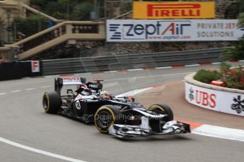 © Octane Photographic Ltd. 2012. F1 Monte Carlo - Practice 2. Thursday 24th May 2012. Pastor Maldonado - Williams. Digital Ref : 0352cb7d8132