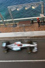 © Octane Photographic Ltd. 2012. F1 Monte Carlo - Practice 2. Thursday 24th May 2012. Michael Schumacher - Mercedes. Digital Ref : 0353cb7d8195