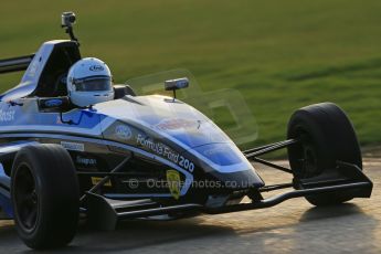 World © Octane Photographic Ltd. Formula Ford Sampler Day – Silverstone December 15th 2012. George Blundell - Fan Powered Racer. Digital Ref :