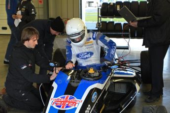 World © Octane Photographic Ltd. Formula Ford Sampler Day – Silverstone December 15th 2012. George Blundell - Fan Powered Racer. Digital Ref :