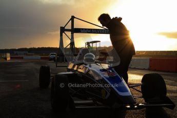 World © Octane Photographic Ltd. Formula Ford Sampler Day – Silverstone December 15th 2012. George Blundell - Fan Powered Racer. Digital Ref :