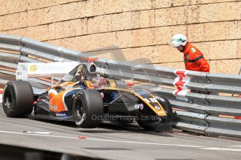 © Octane Photographic Ltd. 2012. Formula Renault 3.5 Monte Carlo - Race. Sunday 27th May 2012. Anton Nebylitskiy - Team RFR, in the wall. Digital Ref : 0359cb7d9613
