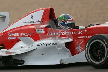 © Octane Photographic Ltd. 2012. Donington Park. Saturday 18th August 2012. Formula Renault BARC Qualifying session. Kieran Vernon - Hillspeed. Digital Ref : 0460cb1d2360