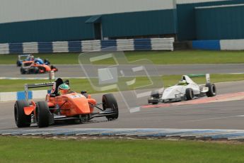 © Octane Photographic Ltd. 2012. Donington Park. Sunday 19th August 2012. Formula Renault BARC Race 2. Seb Morris - Fortec Motorsports and James Fletcher - MGR Motrosport. Digital Ref : 0463lw1d3497