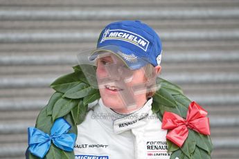 © Chris Enion/Octane Photographic Ltd. 2012. Donington Park. Sunday 19th August 2012. Formula Renault BARC Race 3. Race Winner David Wagner - MGR Motorsport. Digital Ref : 0468ce1d0491
