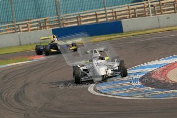 © Octane Photographic Ltd. 2012. Donington Park. Sunday 19th August 2012. Formula Renault BARC Race 3. Race Winner David Wagner - MGR Motorsport, Scott malvern - Cullen Motorsport. Digital Ref :