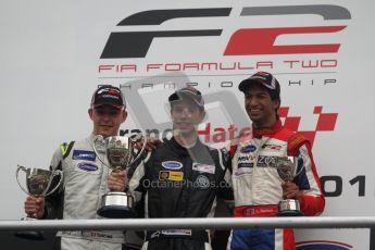 © Octane Photographic Ltd. 2012. FIA Formula 2 - Brands Hatch - Saturday 14th July 2012 - Race 1 - Kevin Mirocha, Matheo Tuscher & Luciano Bacheta. Digital Ref :  0405lw7d9053