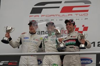 © Octane Photographic Ltd. 2012. FIA Formula 2 - Brands Hatch - Sunday 15th July 2012 - Race 2 Podium - Mihai Marinescu. Digital Ref : 0408lw7d0133