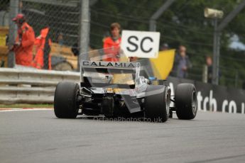 © Octane Photographic Ltd. 2012. FIA Formula 2 - Brands Hatch - Sunday 15th July 2012 - Race 2 - Mauro Calamia passes the safety car board. Digital Ref : 0408lw7d2551