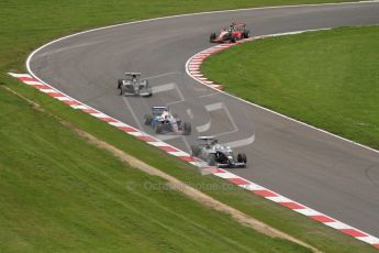 © Octane Photographic Ltd. 2012. FIA Formula 2 - Brands Hatch - Sunday 15th July 2012 - Race 2 - The pack heads around Graham Hill bend. Digital Ref : 0408lw7d9447