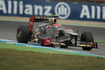 © 2012 Octane Photographic Ltd. German GP Hockenheim - Friday 20th July 2012 - F1 Practice 1. Lotus E20 - Romain Grosjean. Digital Ref : 0410lw1d4118