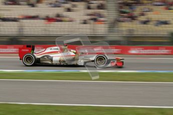 © 2012 Octane Photographic Ltd. German GP Hockenheim - Friday 20th July 2012 - F1 Practice 1. HRT F112 - Pedro de La Rosa. Digital Ref : 0410lw7d1020