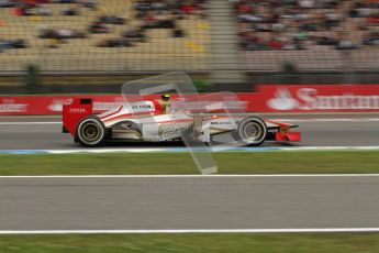 © 2012 Octane Photographic Ltd. German GP Hockenheim - Friday 20th July 2012 - F1 Practice 1. HRT F112 - Dani Clos. Digital Ref : 0410lw7d1246