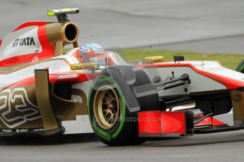 © 2012 Octane Photographic Ltd. German GP Hockenheim - Friday 20th July 2012 - F1 Practice 2. HRT F112 - Narain Karthikeyan. Digital Ref : 0411lw7d5671