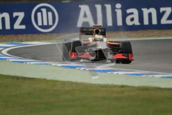 © 2012 Octane Photographic Ltd. German GP Hockenheim - Friday 20th July 2012 - F1 Practice 2. HRT F112 - Pedro de La Rosa. Digital Ref : 0411lw7d5758