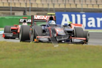 © 2012 Octane Photographic Ltd. German GP Hockenheim - Friday 20th July 2012 - GP2 Practice 1 - iSport International - Jolyon Palmer is chased by the Scuderia Coloni of Stefano Coletti. Digital Ref : 0412lw7d4542