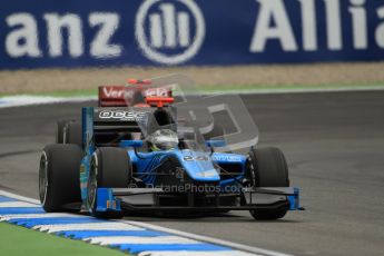 © 2012 Octane Photographic Ltd. German GP Hockenheim - Friday 20th July 2012 - GP2 Practice 1 - Ocean Racing Technology - Victor Guerin followed by the Venezuela GP Lazarus of Sergio Canamasas. Digital Ref : 0412lw7d4687