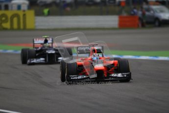 © 2012 Octane Photographic Ltd. German GP Hockenheim - Saturday 21st July 2012 - F1 Qualifying session 1. Marussia MR01 - Timo Glock. Digital Ref : 0417lw1d3010