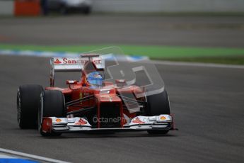 © 2012 Octane Photographic Ltd. German GP Hockenheim - Saturday 21st July 2012 - F1 Qualifying session 1. Ferrari F2012 - Fernando Alonso. Digital Ref : 0417lw1d3061