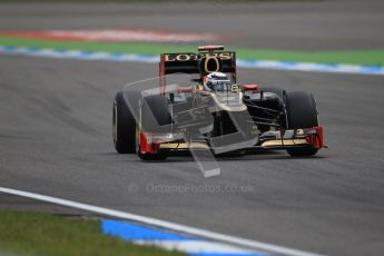 © 2012 Octane Photographic Ltd. German GP Hockenheim - Saturday 21st July 2012 - F1 Qualifying session 1. Lotus E20 - Kimi Raikkonen. Digital Ref : 0417lw1d3070