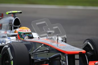 © 2012 Octane Photographic Ltd. German GP Hockenheim - Saturday 21st July 2012 - F1 Qualifying session 1. McLaren MP4/27 - Lewis Hamilton. Digital Ref : 0417lw1d3255