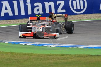 © 2012 Octane Photographic Ltd. German GP Hockenheim - Saturday 21st July 2012 - GP2 Race 1 - Rapax - Daniel de Jong and Lotus GP of James Calado. Digital Ref : 0419lw1d4065