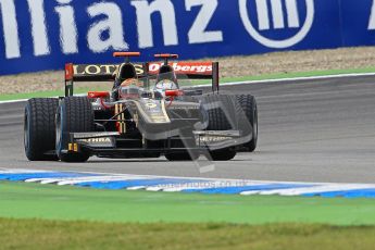 © 2012 Octane Photographic Ltd. German GP Hockenheim - Saturday 21st July 2012 - GP2 Race 1 - Lotus GP - James Calado under pressure from the iSport entry of Marcus Ericsson. Digital Ref : 0419lw1d4071