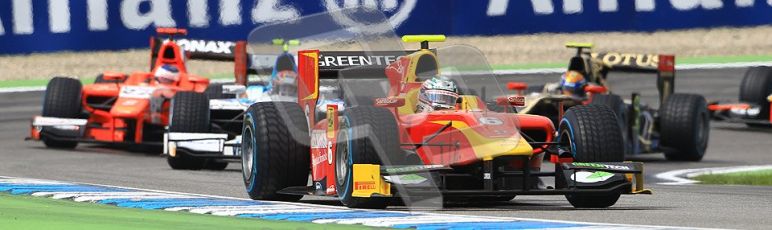 © 2012 Octane Photographic Ltd. German GP Hockenheim - Saturday 21st July 2012 - GP2 Race 1 - Racing Engineering - Nathanael Berthon leads the midfield pack. Digital Ref : 0419lw1d4132