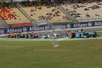 © 2012 Octane Photographic Ltd. German GP Hockenheim - Saturday 21st July 2012 - GP2 Race 1 - The pack fight it out. Digital Ref : 0419lw7d8186
