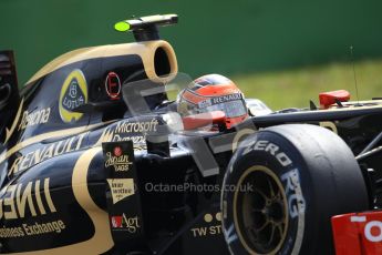 © 2012 Octane Photographic Ltd. German GP Hockenheim - Saturday 21st July 2012 - F1 Practice 3. Lotus E20 - Romain Grosjean. Digital Ref : 0416lw1d2567