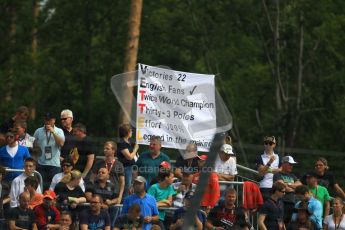 © 2012 Octane Photographic Ltd. German GP Hockenheim - Saturday 21st July 2012 - F1 Practice 3. Red Bull and Sebastian Vettel fans. Digital Ref : 0416lw1d2583