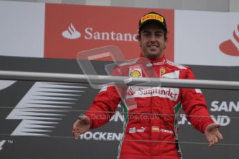 © 2012 Octane Photographic Ltd. German GP Hockenheim - Sunday 22nd July 2012 - F1 Podium -Fernando Alonso - Winner (Ferrari). Digital Ref : 0421lw7d9051