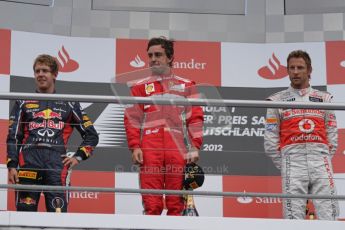 © 2012 Octane Photographic Ltd. German GP Hockenheim - Sunday 22nd July 2012 - F1 Podium - Fernando Alonso - Winner (Ferrari). Digital Ref : 0421lw7d9077