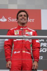 © 2012 Octane Photographic Ltd. German GP Hockenheim - Sunday 22nd July 2012 - F1 Podium - Fernando Alonso - Winner (Ferrari). Digital Ref : 0421lw7d9103