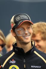 © 2012 Octane Photographic Ltd. German GP Hockenheim - Sunday 22nd July 2012 - F1 Raceday paddock. Lotus E20 - Romain Grosjean. Digital Ref : 0422lw1d4844