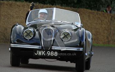 © 2012 Octane Photographic Ltd/ Carl Jones. Sir Stirling Moss, Goodwood Festival of Speed.  Digital Ref: 0388CJ7D5911
