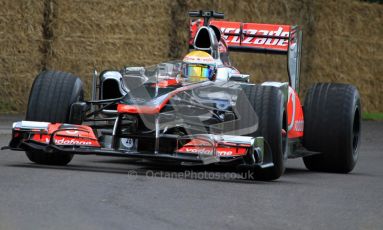 © 2012 Octane Photographic Ltd/ Carl Jones. Lewis Hamilton, McLaren MP4-26, Goodwood Festival of Speed. Digital Ref: 0388CJ7D6227