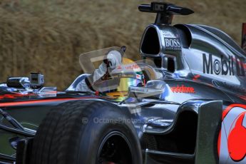 © 2012 Octane Photographic Ltd/ Carl Jones. Lewis Hamilton, McLaren MP4-26, Goodwood Festival of Speed. Digital Ref: 0388cj7d6432