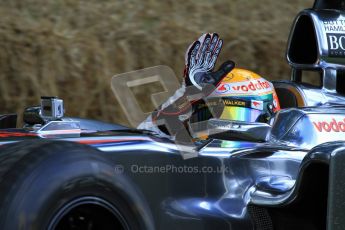 © 2012 Octane Photographic Ltd/ Carl Jones. Lewis Hamilton, McLaren MP4-26, Goodwood Festival of Speed. Digital Ref: 0388cj7d6436