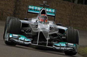 © 2012 Octane Photographic Ltd/ Carl Jones. Brendon Hartley, Mercedes W02, Goodwood Festival of Speed. Digital Ref: 0388CJ7D6557