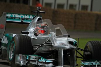 © 2012 Octane Photographic Ltd/ Carl Jones. Brendon Hartley, Mercedes W02, Goodwood Festival of Speed. Digital Ref: 0388CJ7D6559