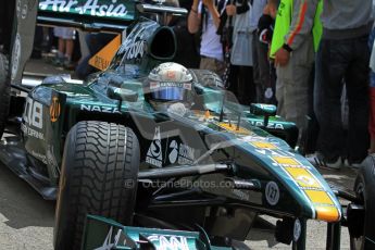 © 2012 Octane Photographic Ltd/ Carl Jones. Caterham F1 Car, Goodwood Festival of Speed. Digital Ref: 0388cj7d6629