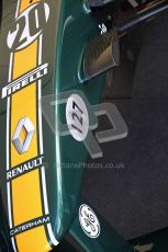 © 2012 Octane Photographic Ltd/ Carl Jones. Caterham F1 Car, Goodwood Festival of Speed. Digital Ref: 0389cj7d6839