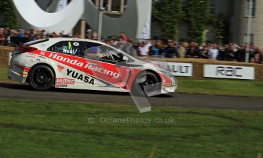 © 2012 Octane Photographic Ltd/ Carl Jones. Matt Neal, Honda Civic BTCC, Goodwood Festival of Speed. Digital Ref: 0389cj7d6985