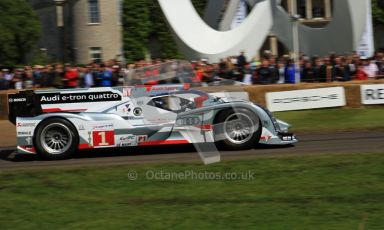 © 2012 Octane Photographic Ltd/ Carl Jones. Audi R18 e-tron Quattro, Goodwood Festival of Speed. Digital Ref: 0389cj7d7186